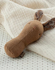 Chocolate Bunny Rattle - Annie & Flora
