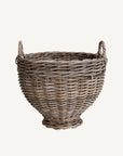 Hand-Woven Rattan Footed Basket - Annie & Flora