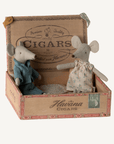 Mum & Dad Mice in Cigarbox - Annie & Flora