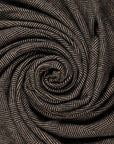Wool Black Herringbone Throw - Annie & Flora