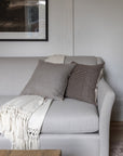 Baby Alpaca Fringe Throw in Ivory - Annie & Flora