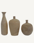 Set of Wood Vases - Annie & Flora