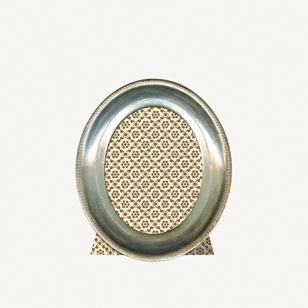 Oval Silver Leaf Frame