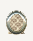 Oval Silver Leaf Frame