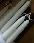 White Beeswax Taper Candles