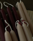 Clay Beeswax Tapered Candles