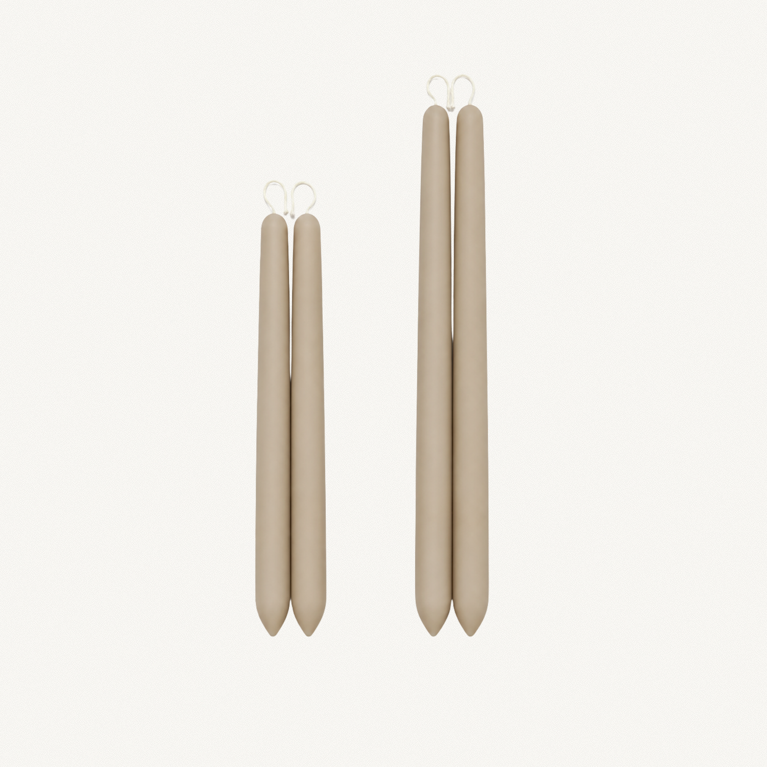 Clay Beeswax Tapered Candles