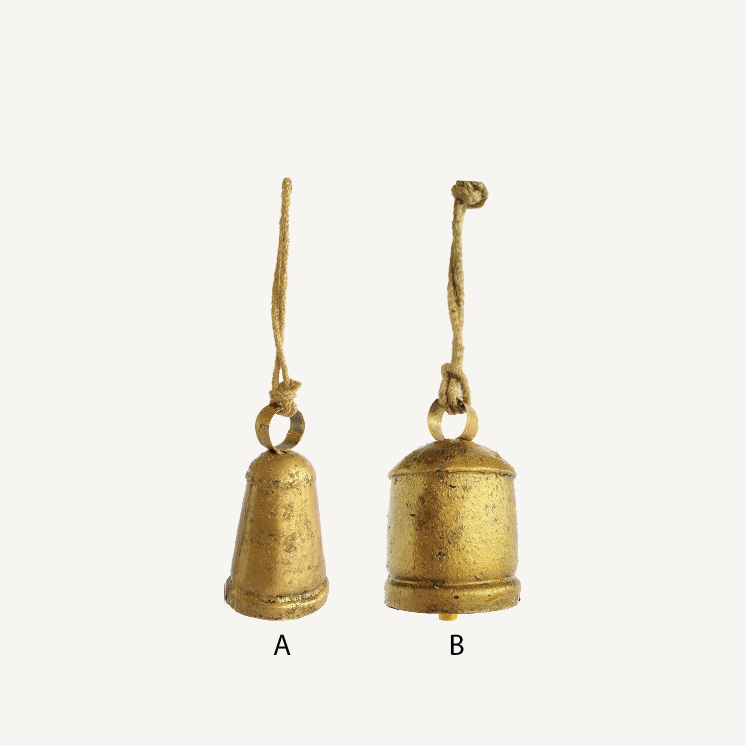 Antique Brass Bells - Annie & Flora