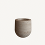 Beige Travertine Candle Vessel - Annie & Flora