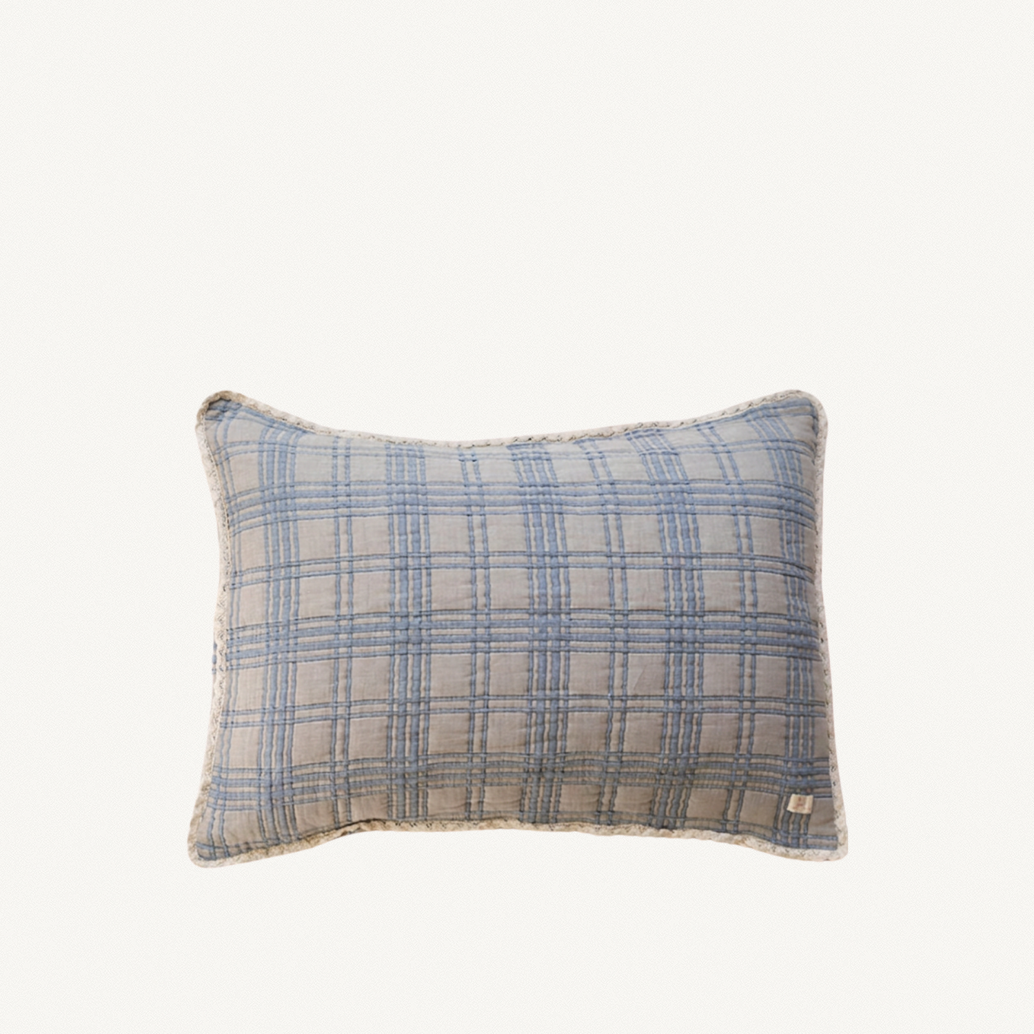 French Plaid Bluebelle Pillowcase