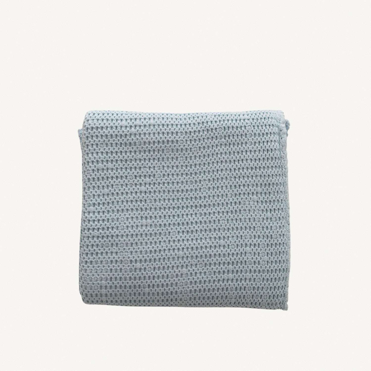 Powder Twin Waffle Blanket