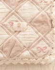 Bow Patchwork Blanket - Annie & Flora