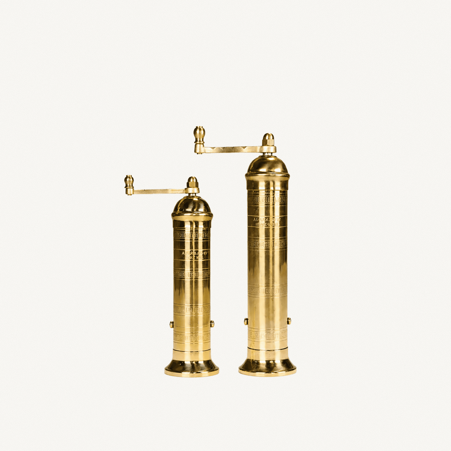 Brass Salt & Pepper Mills - Annie & Flora