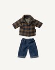Brown Checked Shirt & Pants - Dad Mouse - Annie & Flora