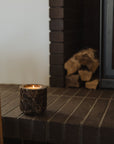 Brown Emperador Marble Candle Vessel - Annie & Flora