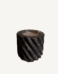 Brown Emperador Marble Candle Vessel - Annie & Flora