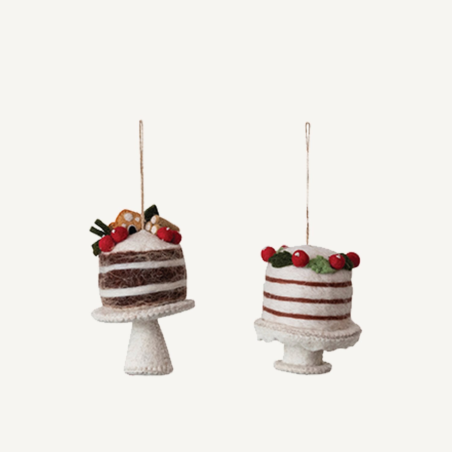 Cake on Pedestal Ornament - Annie & Flora