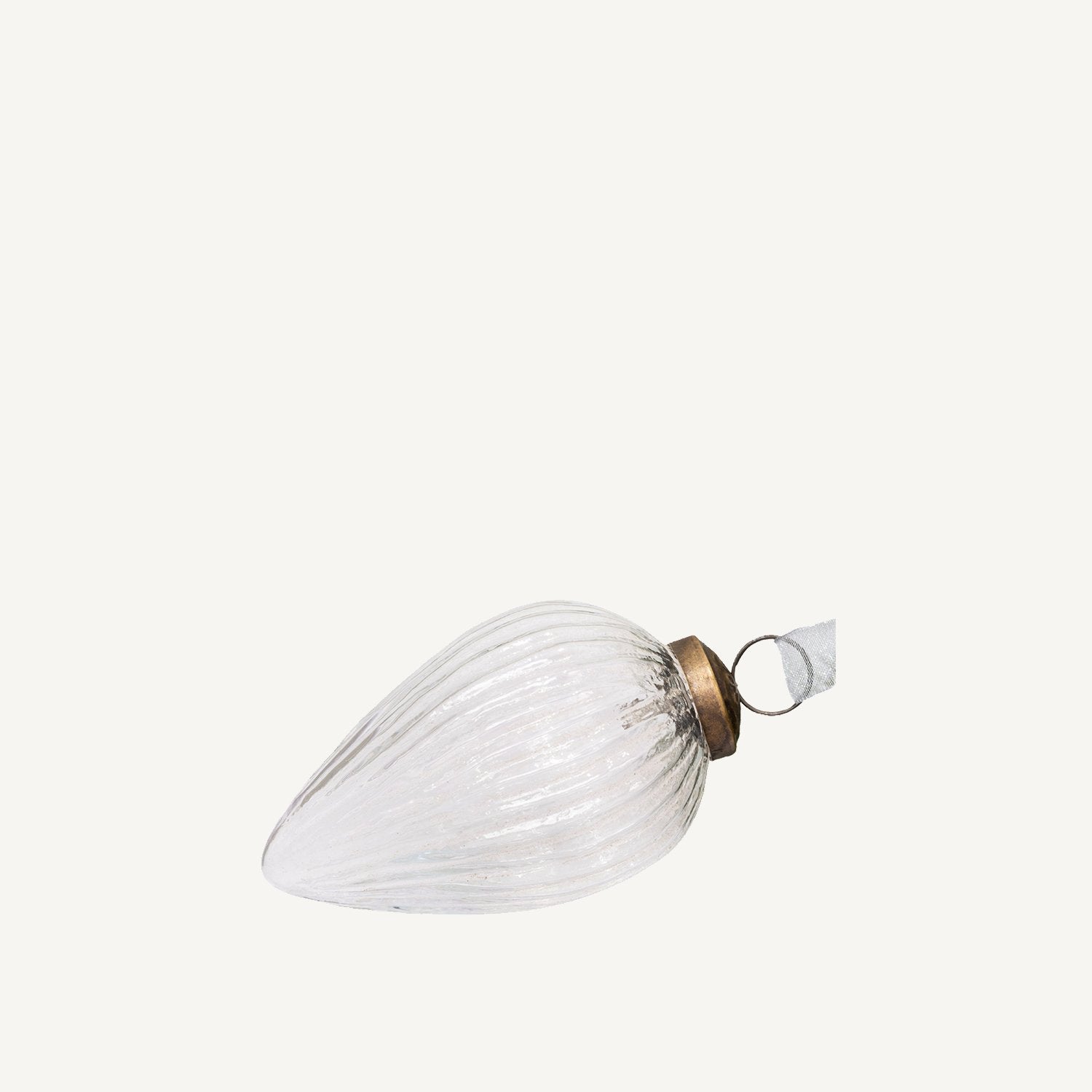 Clear Glass Pinecone Ornament - Annie & Flora