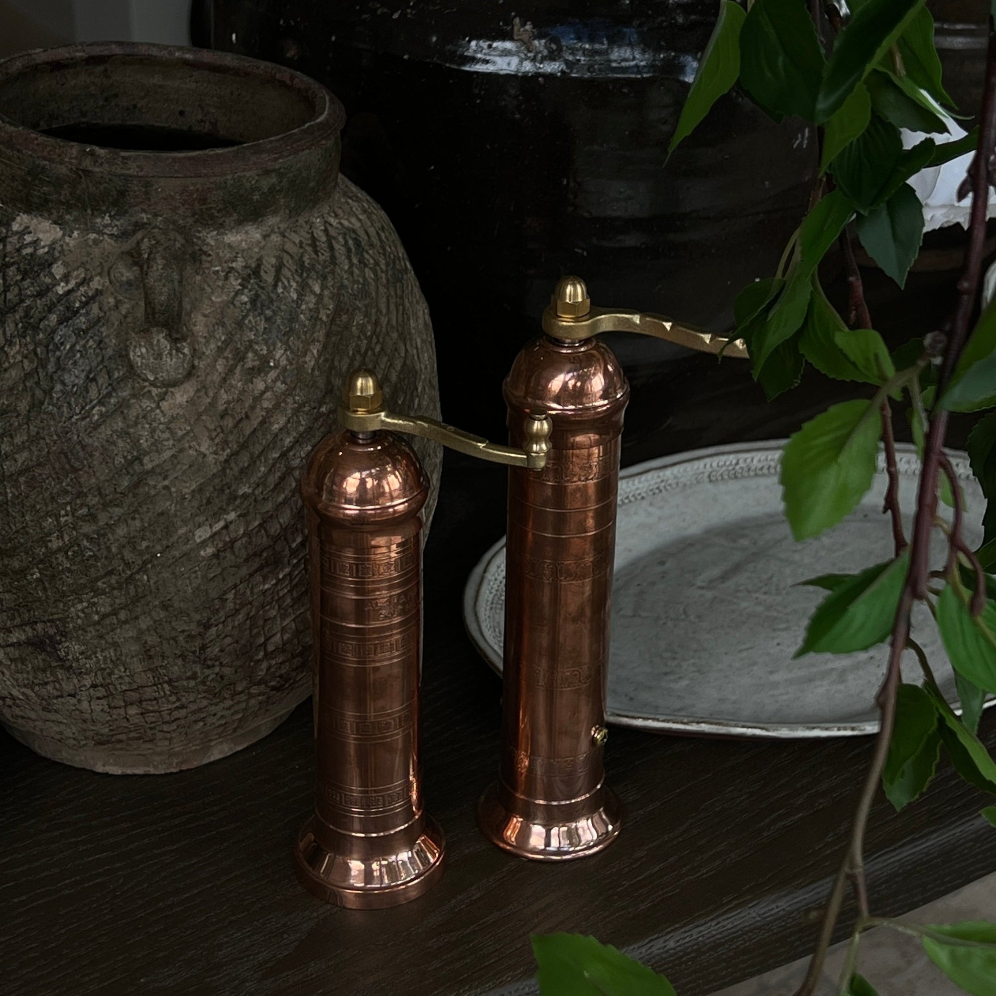 Copper Salt & Pepper Mills - Annie & Flora
