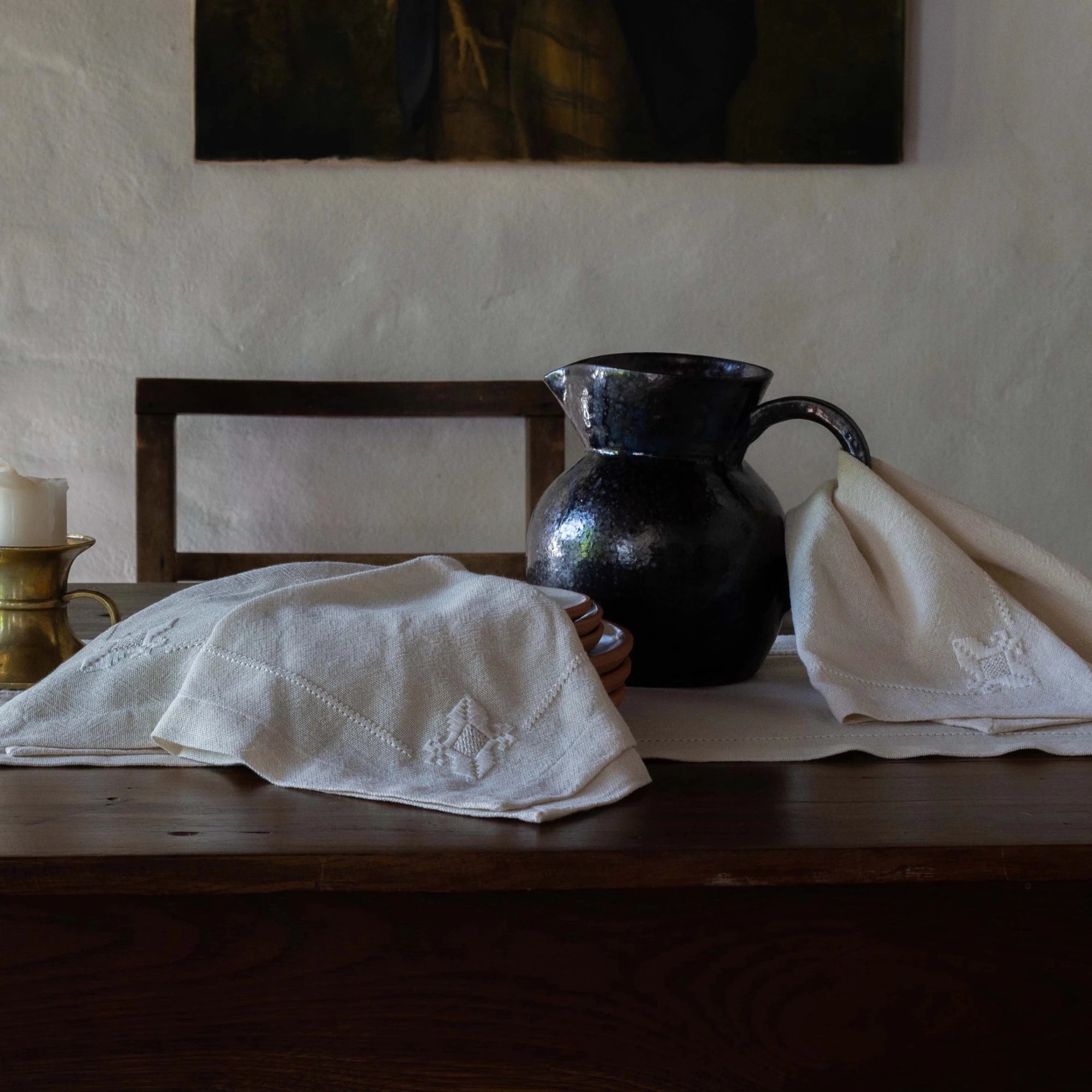 Cotton Dinner Napkins - Annie & Flora