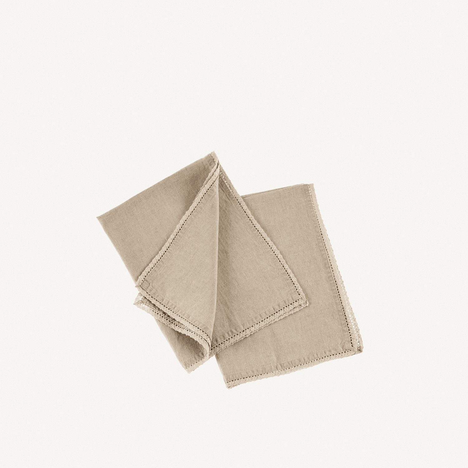 Eliza Lace Linen Tea Towels - Annie & Flora