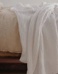 Flocca Linen Blanket in Ayrton - Annie & Flora
