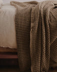 Flocca Linen Blanket in Bere - Annie & Flora