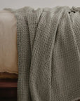 Flocca Linen Blanket in Elk - Annie & Flora