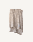 Flocca Linen Blanket in Sable - Annie & Flora