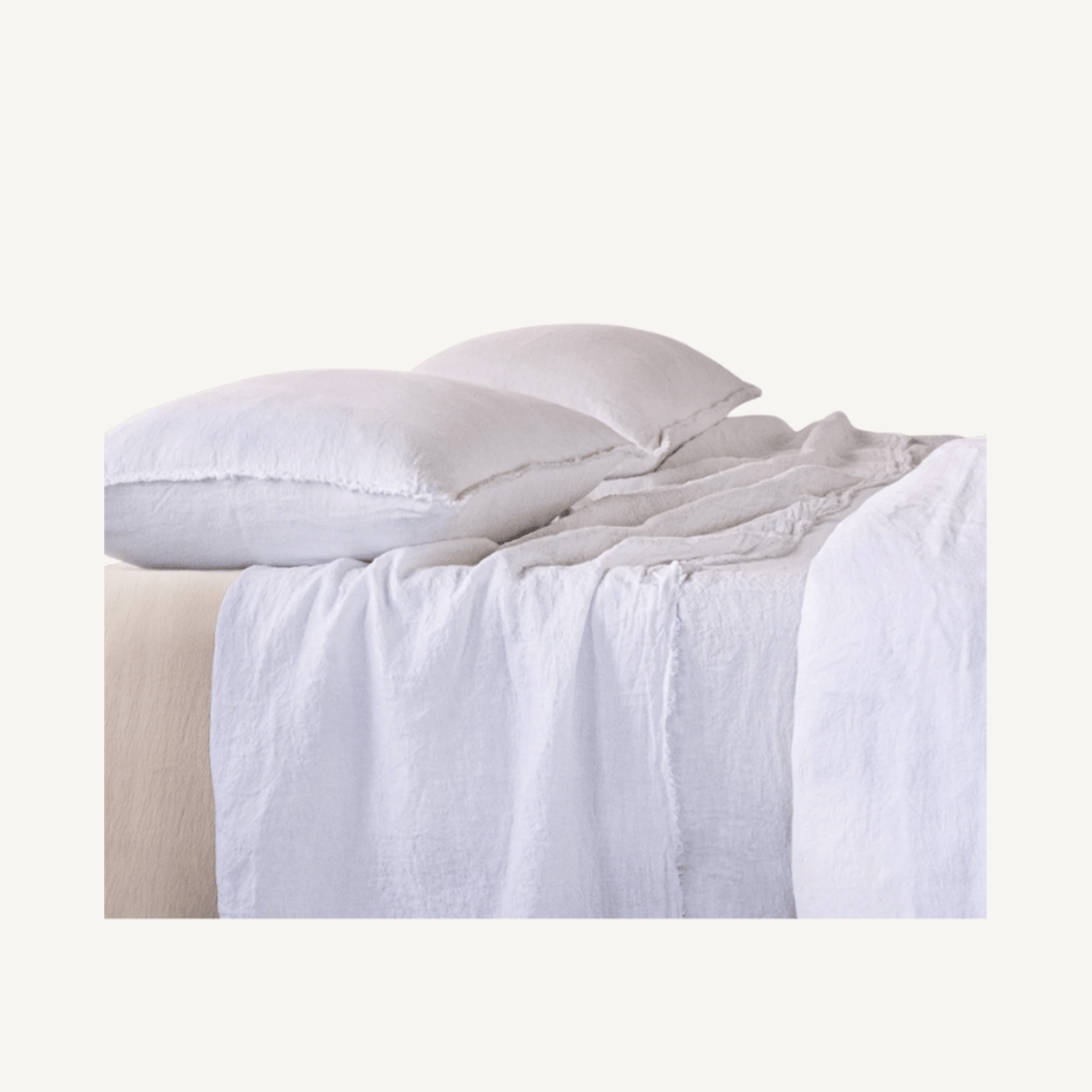 Flocca Linen Pillowcase - Annie &amp; Flora