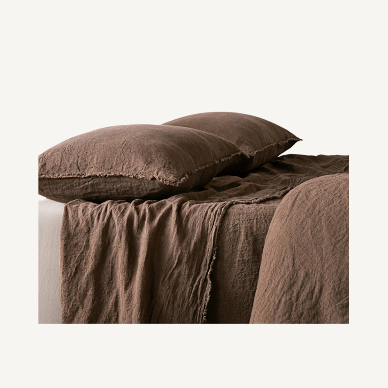 Flocca Linen Pillowcase - Annie &amp; Flora