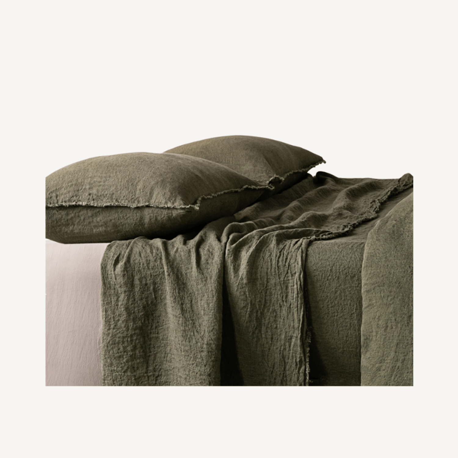 Flocca Linen Pillowcase - Annie &amp; Flora