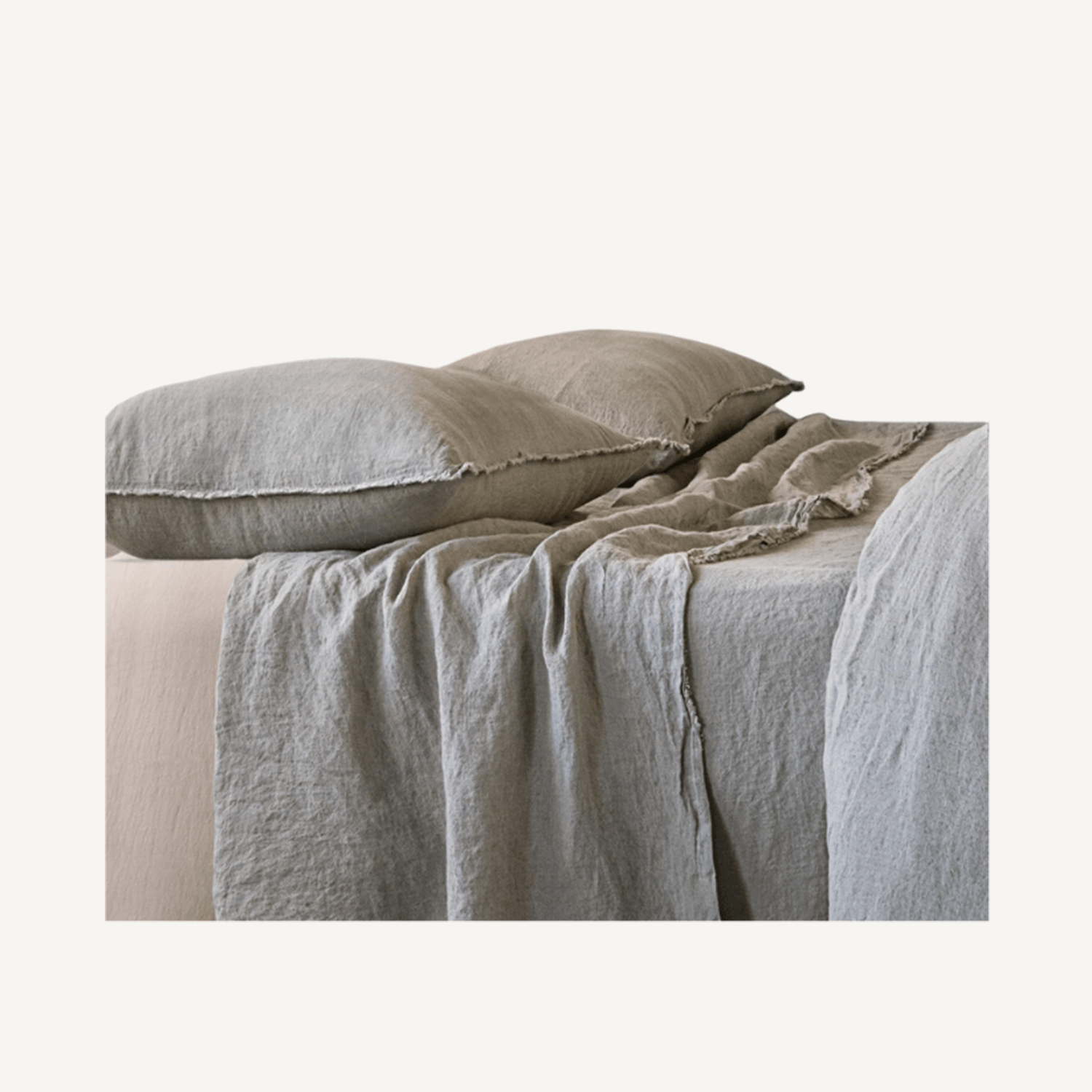 Flocca Linen Pillowcase - Annie &amp; Flora