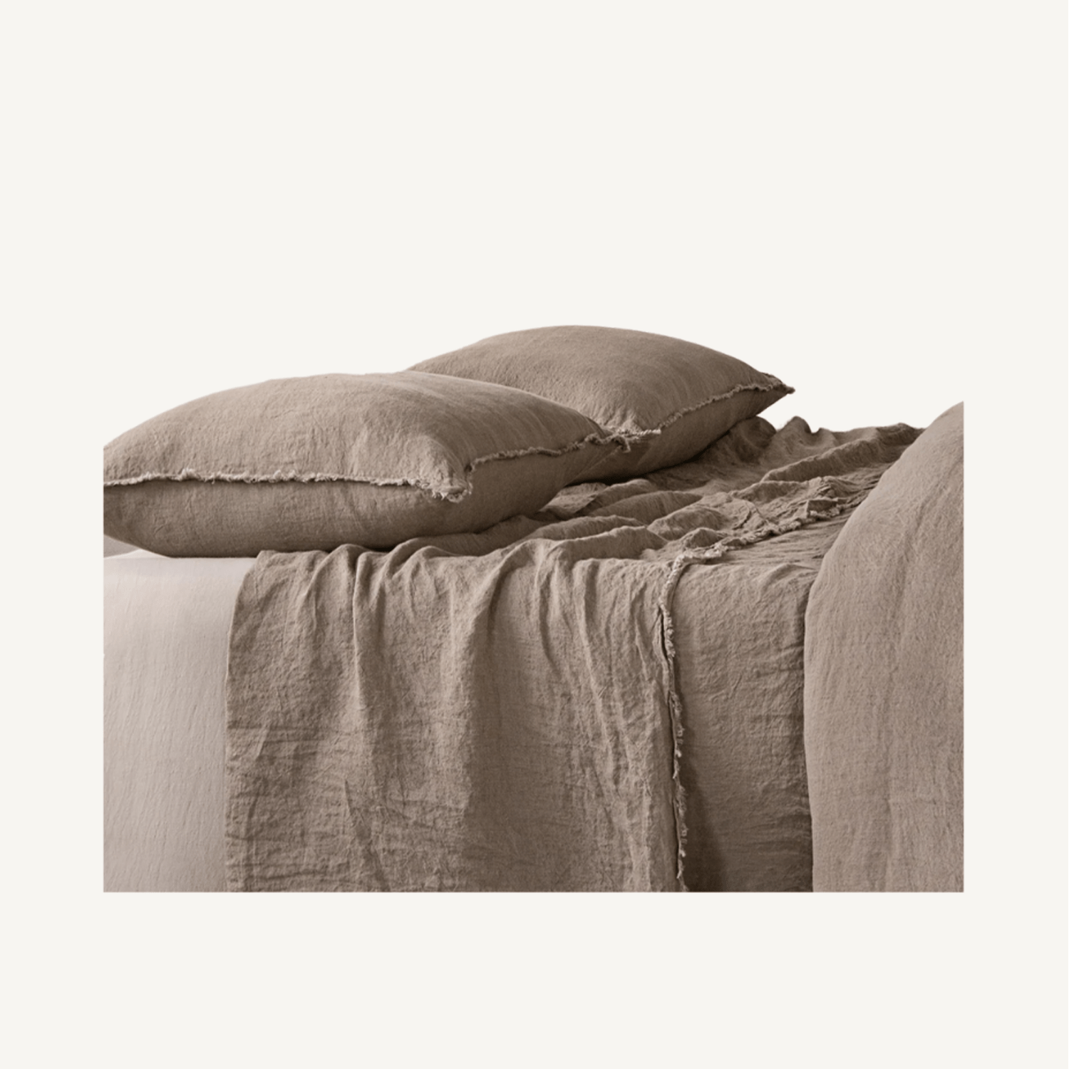 Flocca Linen Pillowcase - Annie &amp; Flora