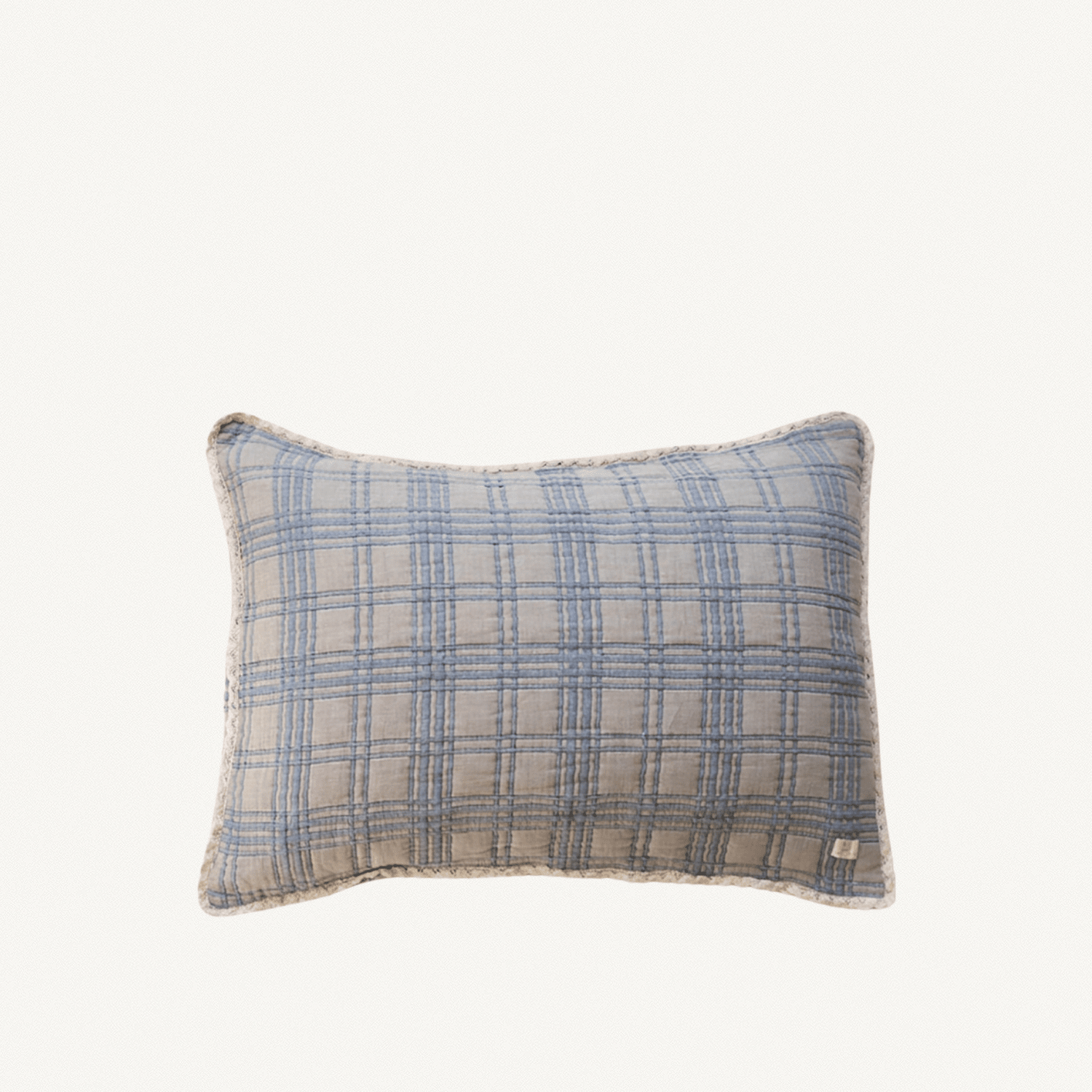 French Plaid Bluebelle Pillowcase - Annie & Flora
