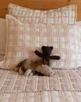 French Plaid Petal Pillowcase - Annie & Flora