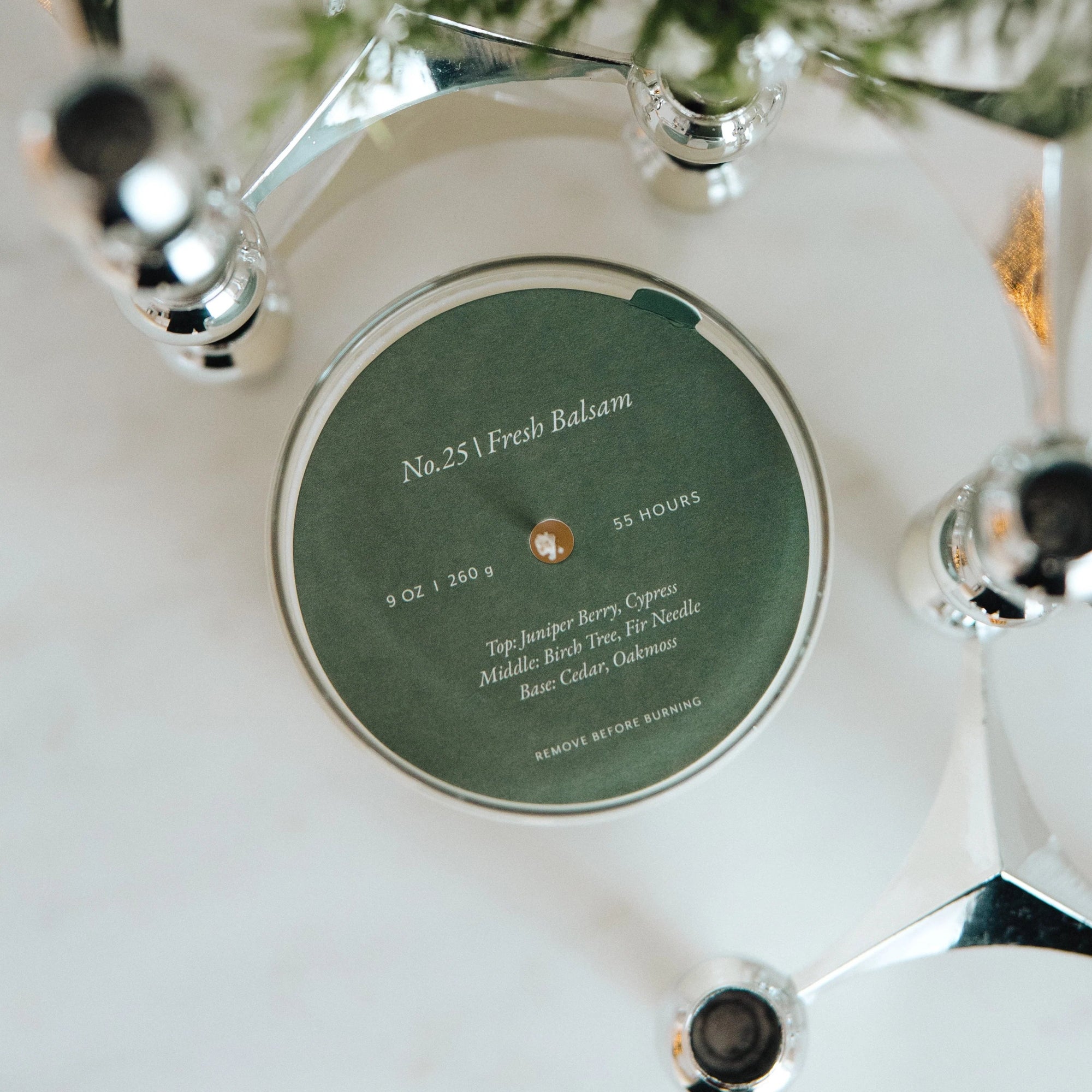 Fresh Balsam Candle Refill Insert - Annie & Flora