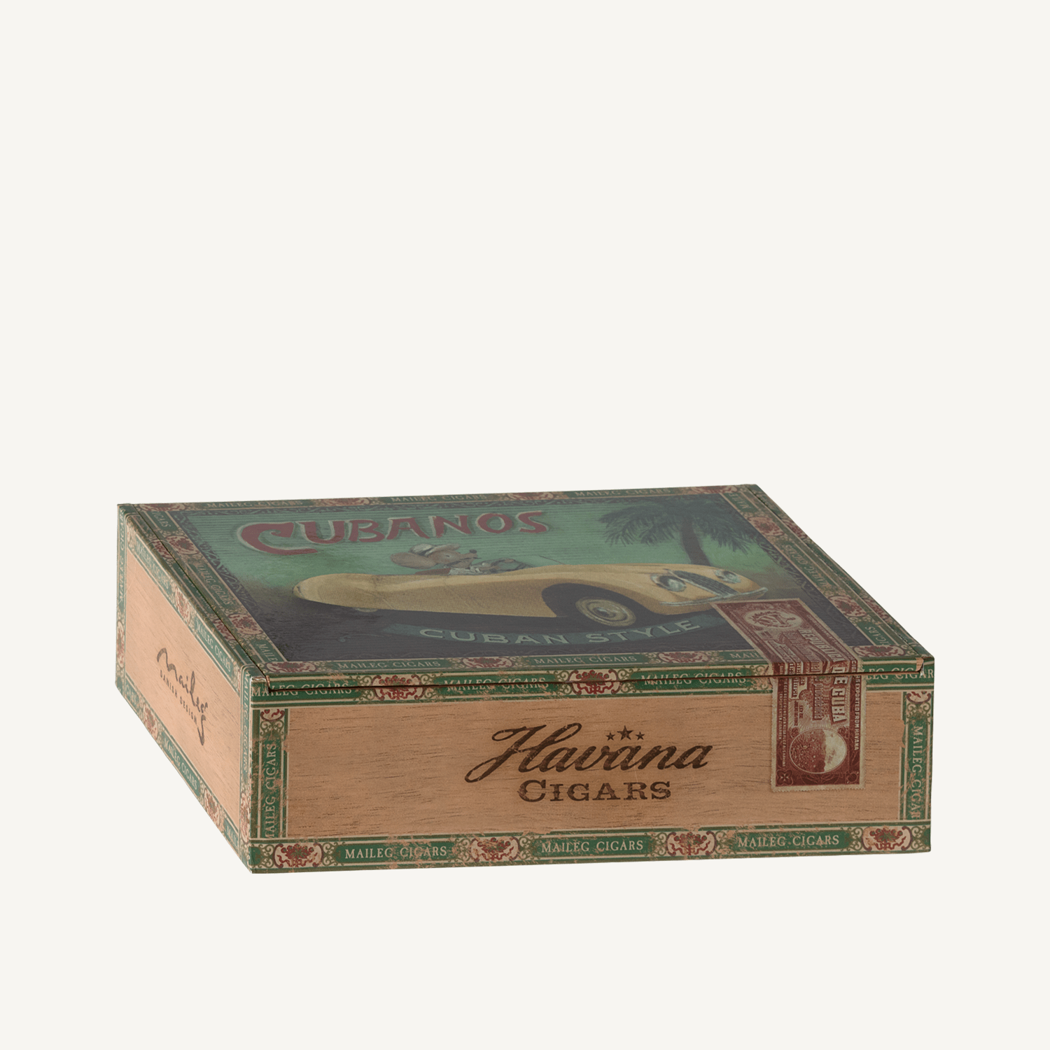 Grandma &amp; Grandpa Mice in Cigarbox - Annie &amp; Flora