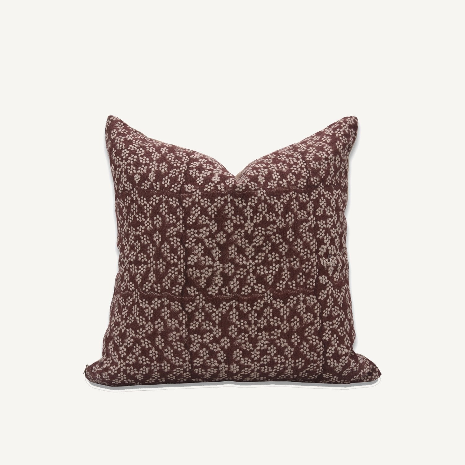 Hand Block Linen Pillow - Annie & Flora