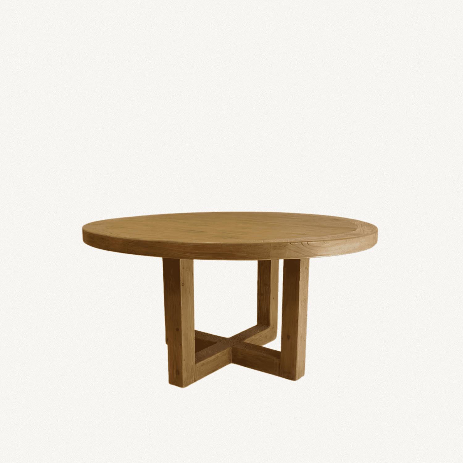 Harrison Round Reclaimed Wood Dining Table - Annie &amp; Flora