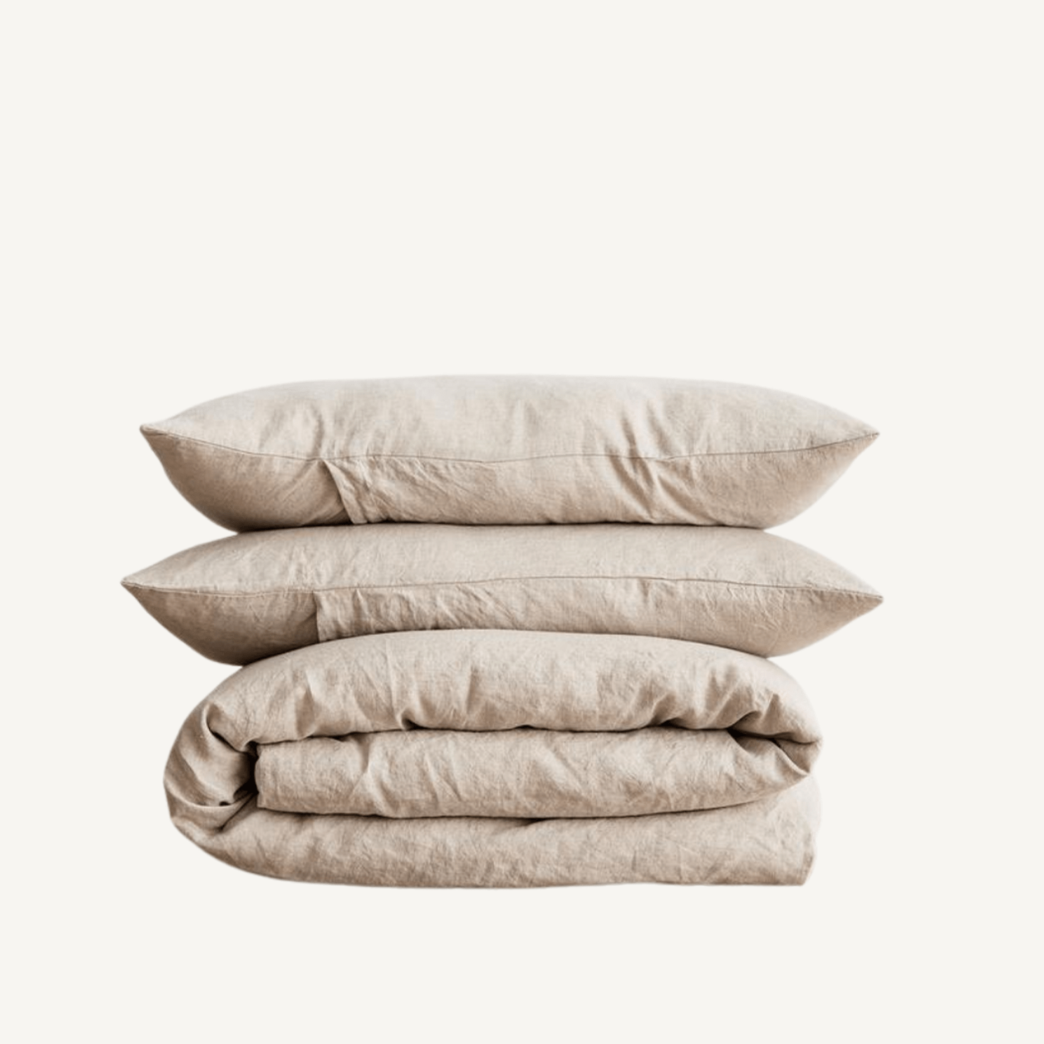 Linen Duvet Cover Set in Natural - Annie &amp; Flora