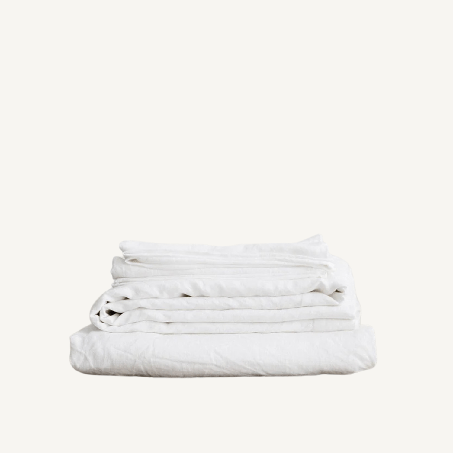 Linen Sheet Set in White - Annie & Flora