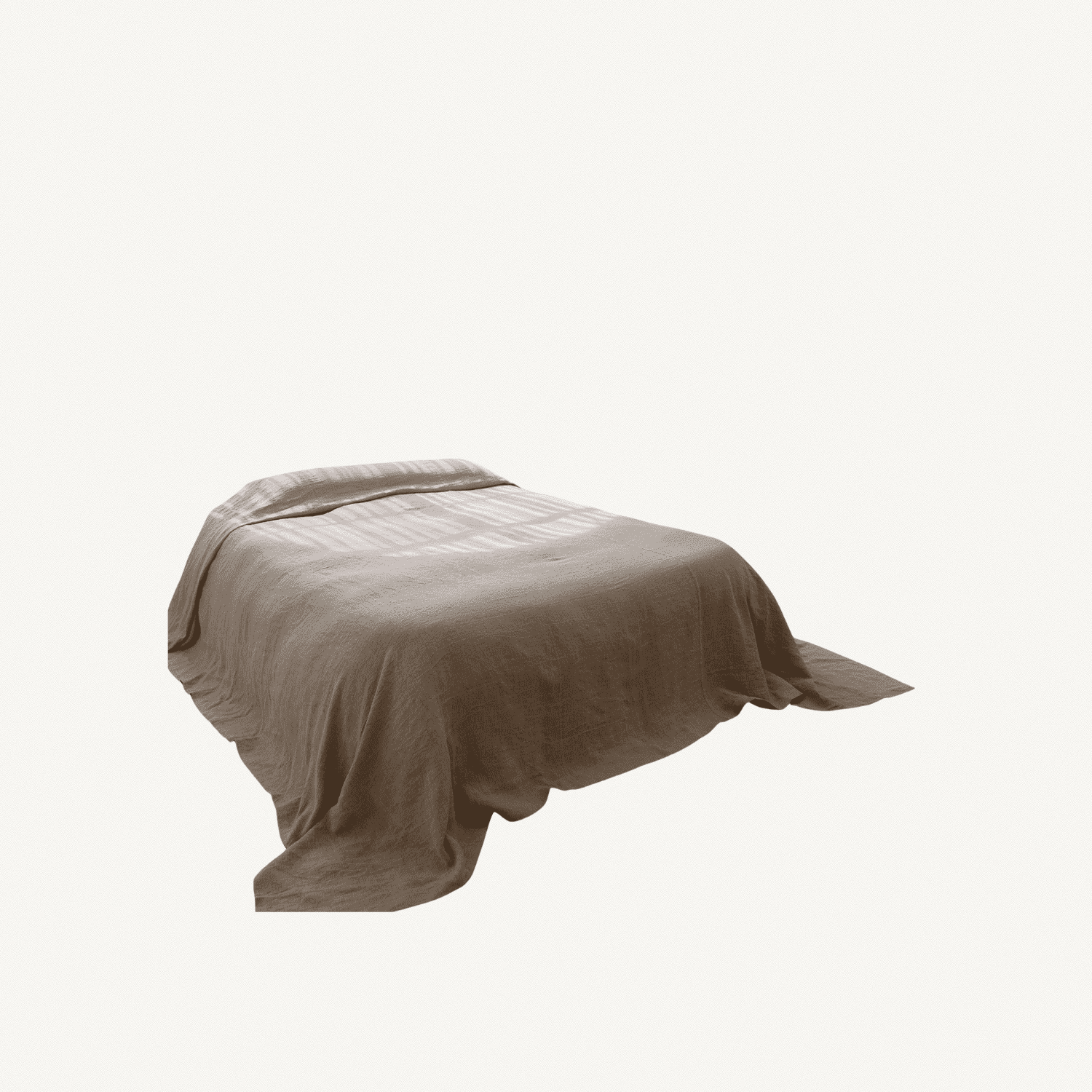 Luca Linen Bed Cover in Natural - Annie &amp; Flora