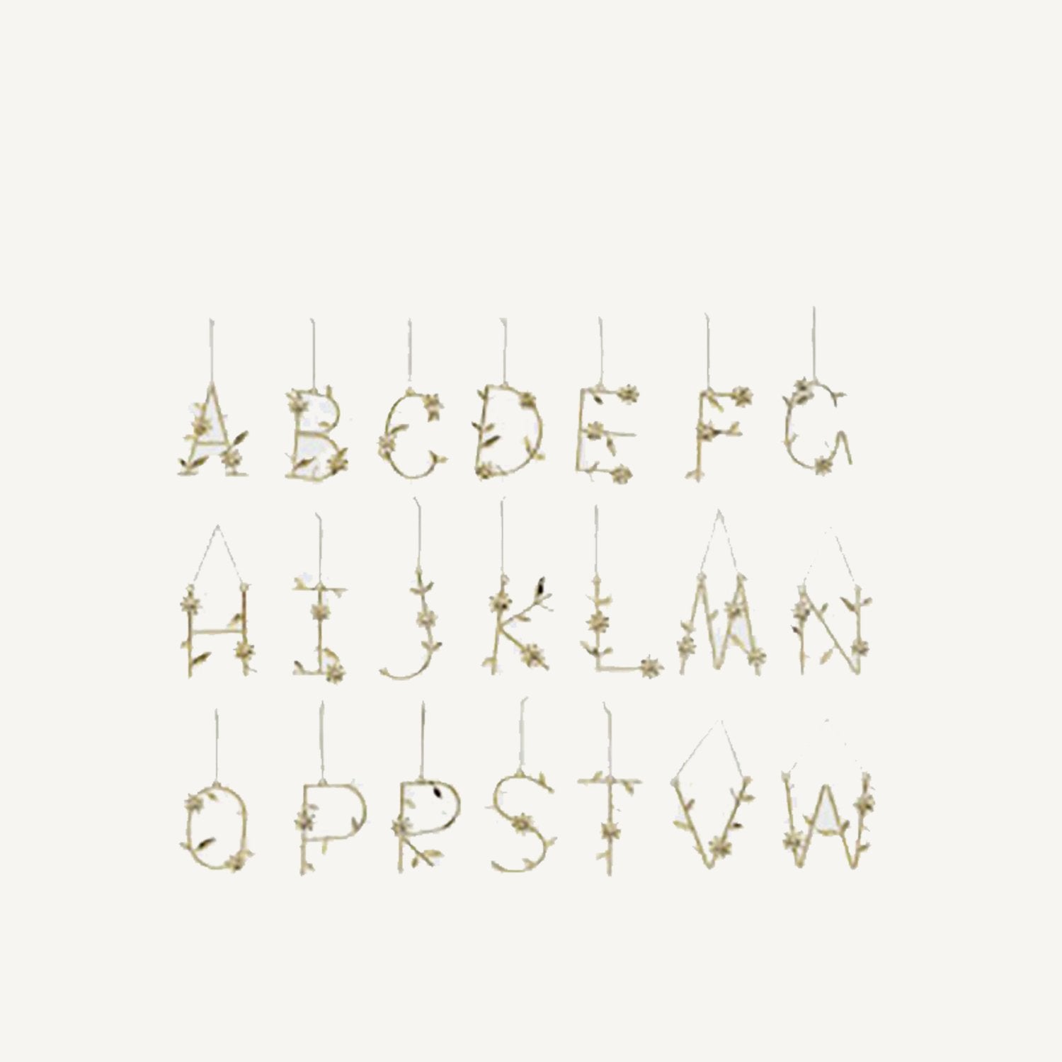 Metal Alphabet Ornaments - Annie & Flora