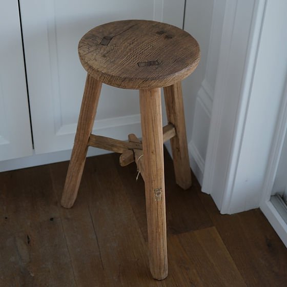 Nelly Vintage Round Stool - Annie & Flora