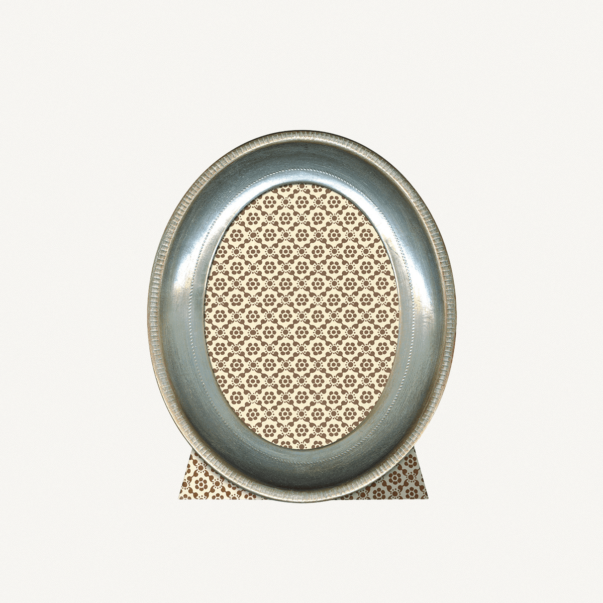 Oval Silver Leaf Frame - Annie & Flora