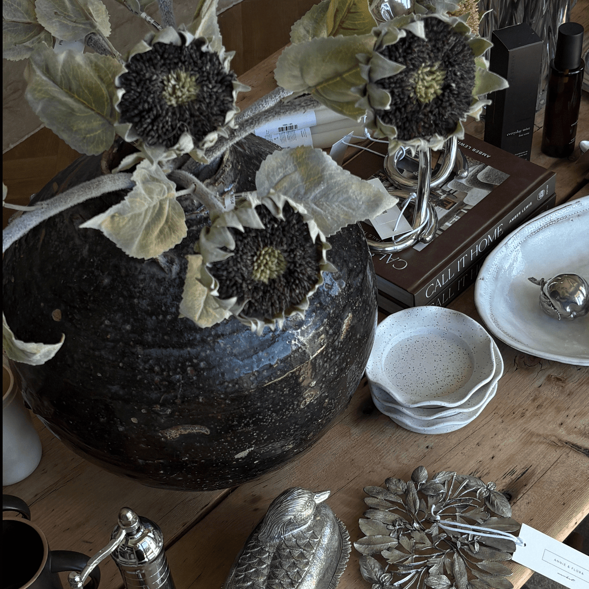 Plum Sunflower Stem - Annie & Flora