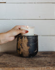 Portoro Marble Candle Vessel - Annie & Flora