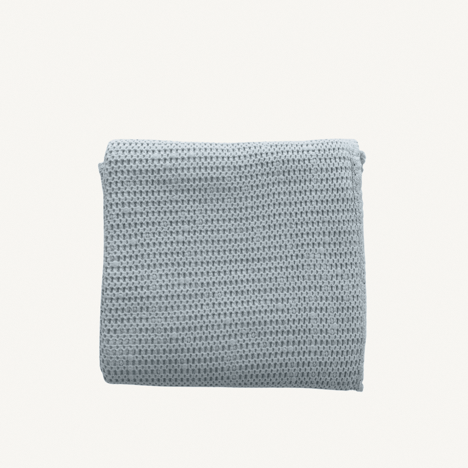 Powder Twin Waffle Blanket - Annie & Flora