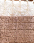 Quilted Crib Blanket in Cinnamon - Annie & Flora